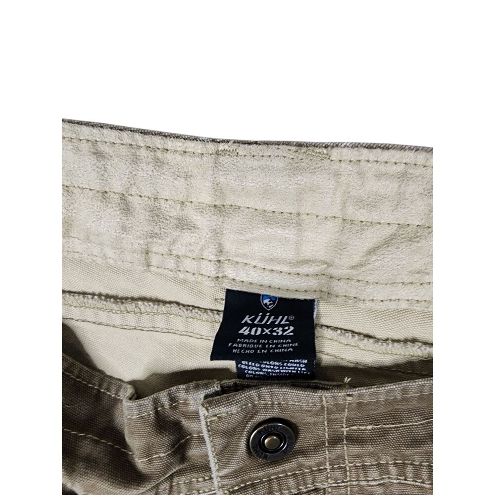 Kuhl The Law Men’s 40x32 Canvas Pants Vtg Patina Dye Brown Outdoor Trail Camp - Picture 5 of 11